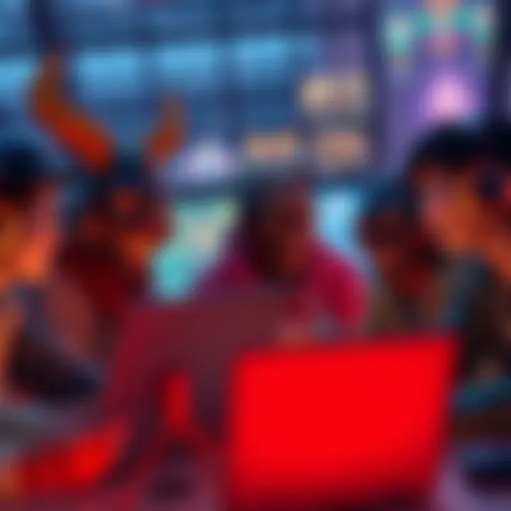 A group of gamers sharing laughs while discussing funny Kuva Lich character names on their screens