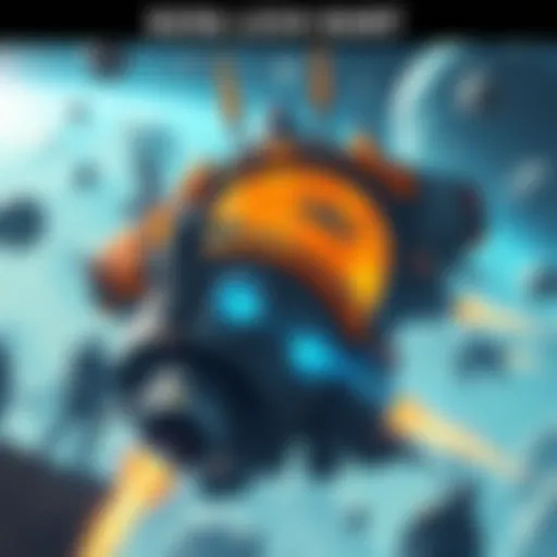 A player character with a Railjack spaceship hunts for a Kuva Lich, surrounded by space scenery and crew members ready for action.