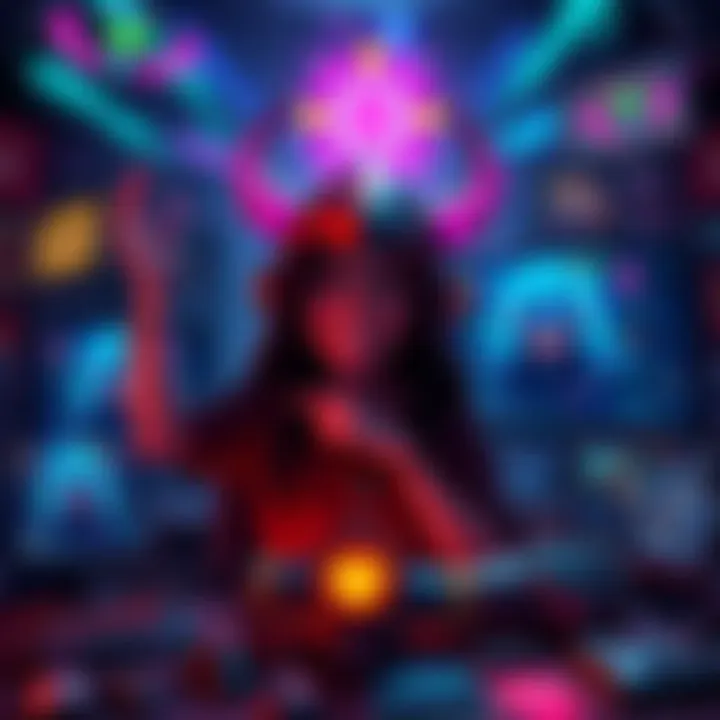 A player celebrates their new kuva lich name with a smile, surrounded by gaming gear and screenshots of their gaming achievements.