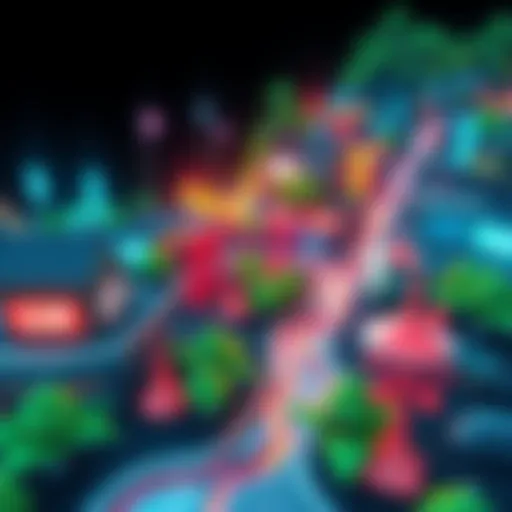 A visual representation of new design ideas for the Kyoto 2.ø map, featuring creative elements inspired by A.I.