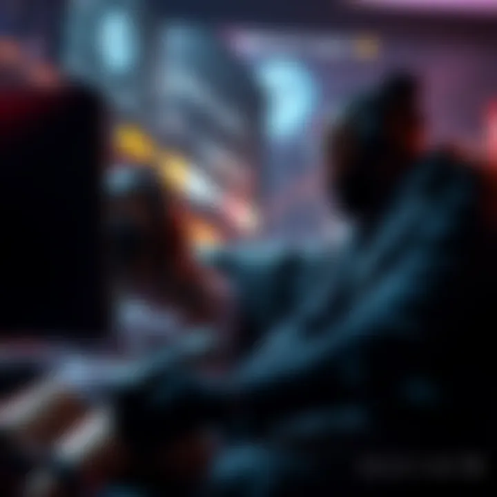 Lacari and his girlfriend sharing a moment during a Destiny streaming session, with gaming elements around them