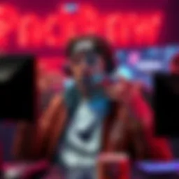 Lacy promoting a new gambling deal with PackDraw to his audience on a livestream