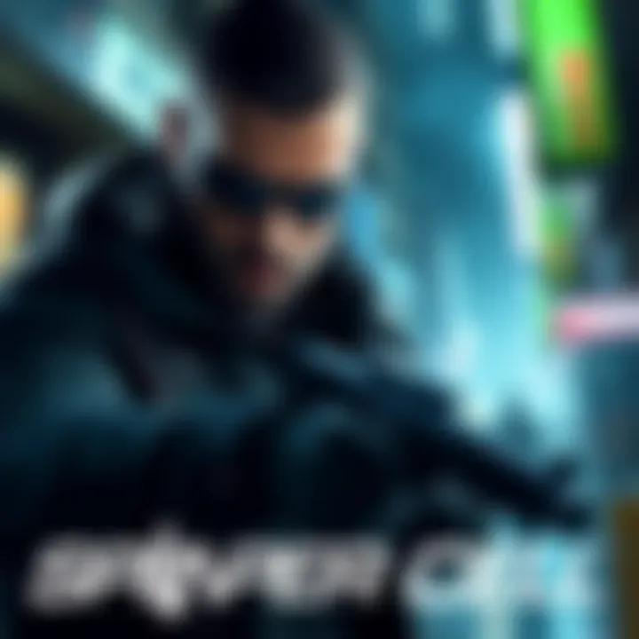 A depiction of Lambert, a white character from the Splinter Cell games, in action in a stealthy environment.