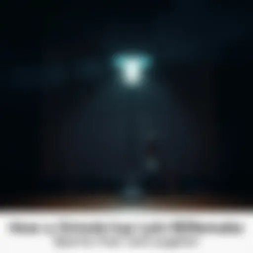 A lamp in a dark room gives off an eerie glow, hinting at suspense and surprise in a horror game scene.