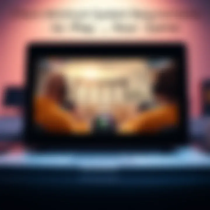 A gaming laptop with an i7 processor and 4050 mobile GPU displaying a new game on screen
