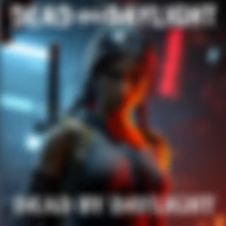Lara Croft wearing her iconic outfit in a dark gaming environment, suited for Dead by Daylight.