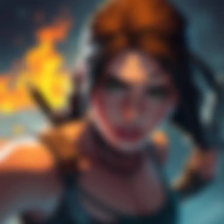 Vibrant fanart of Lara Croft, showcasing her adventurous spirit and iconic look