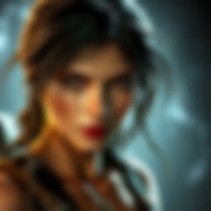 Lara Croft from Tomb Raider 2013 showing hair issues due to tressfx glitch