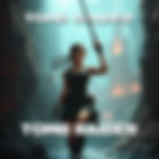 Lara Croft exploring an ancient underwater city in Tomb Raider: Legacy of Atlantis