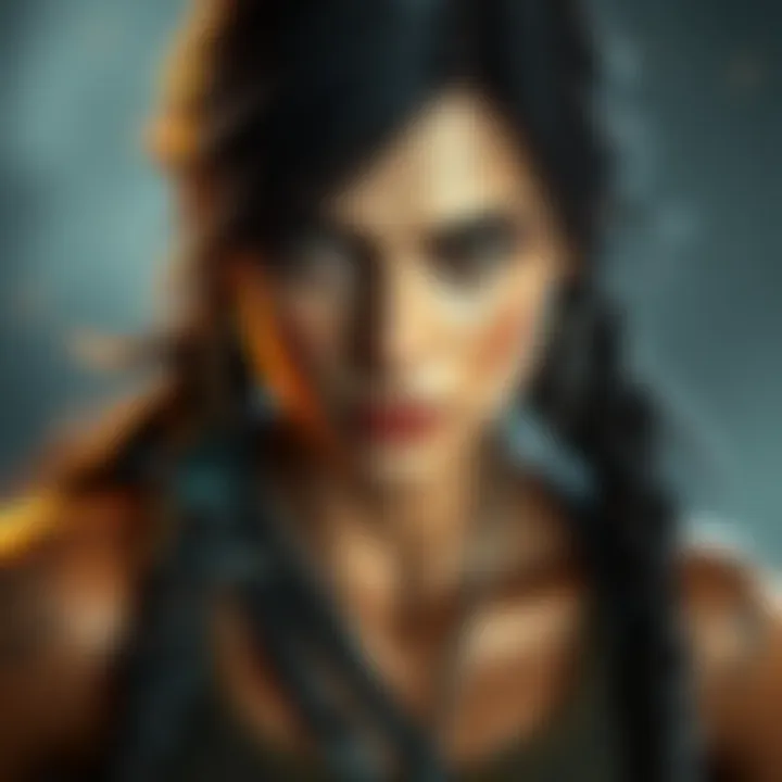 Lara Croft in a new skin design for Dead By Daylight, showcasing her iconic look with unique features