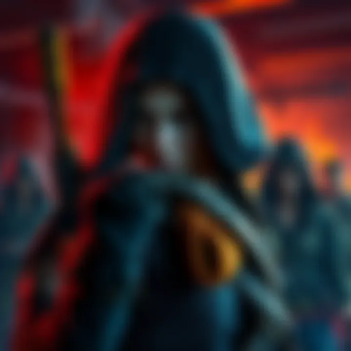 Lara from Dead by Daylight shown in a serious pose, contrasting with other characters in the game