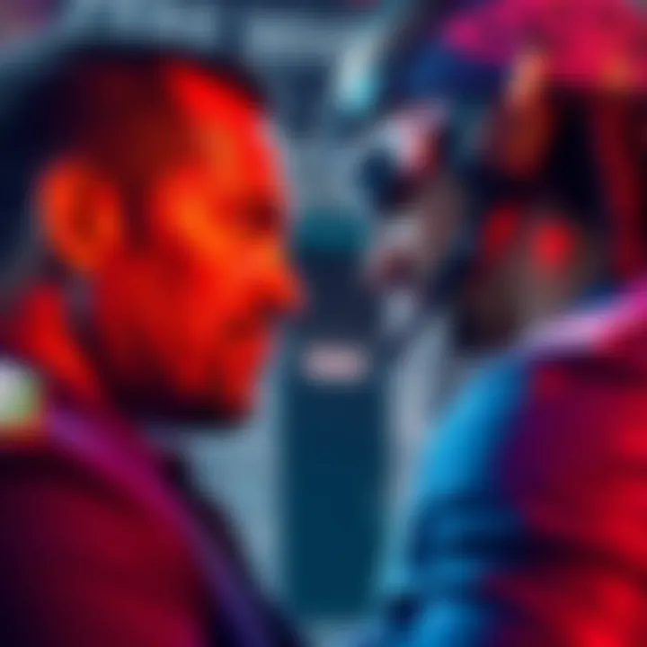 Larry Wheels confronting DeenTheGreat Larry Wheels visibly upset as he confronts DeenTheGreat during a livestream, with tensions rising after Deen compliments Larry's wife.