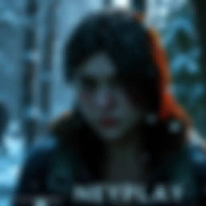 A character from Last of Us 2 looking determined in a snowy environment, reflecting on past experiences.