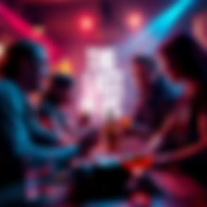 A dynamic scene showcasing friends enjoying a creative drinking game session inspired by The Last of Us Part 2