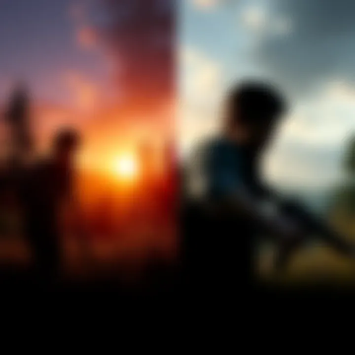 Side-by-side comparison of The Last of Us Part 2 and its remastered version showcasing graphics enhancements and gameplay elements.