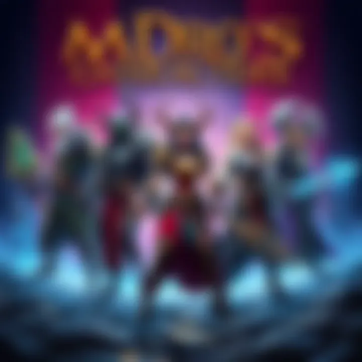 Late Game Characters in Modron March A group of five heroes from Modron March including Qillek, Nordom, Evandra, Nixie, and Krydle, standing ready for battle in a fantasy setting.