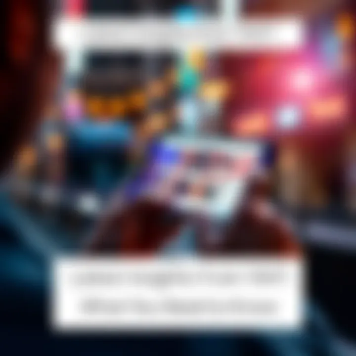 Latest Insights from 1047 A person reading a news article on a smartphone showing updates from 1047