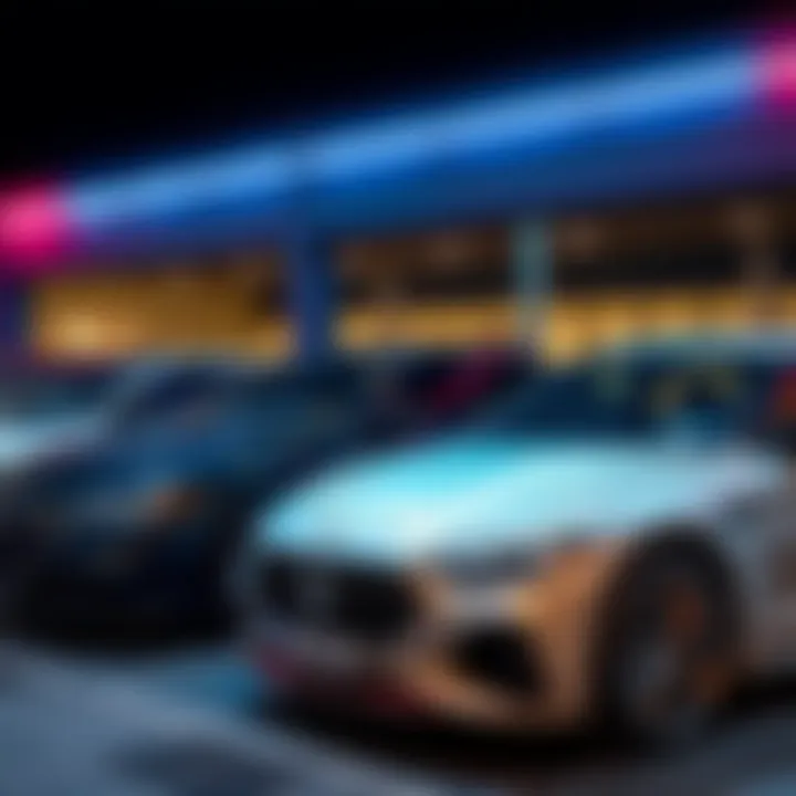 A lineup of the newest cars for 2025 parked together, showcasing their sleek designs and modern features.