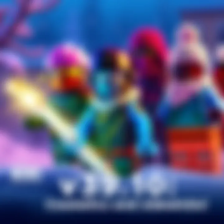 Latest v39.10 Cosmetics and Sidekicks Colorful cosmetics and sidekicks inspired by Ninjago, Playboi Carti, and Winterfest displayed together