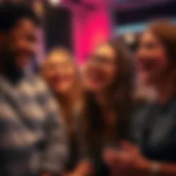 Group of friends laughing while trying to stay serious in the If You Laugh You Lose challenge