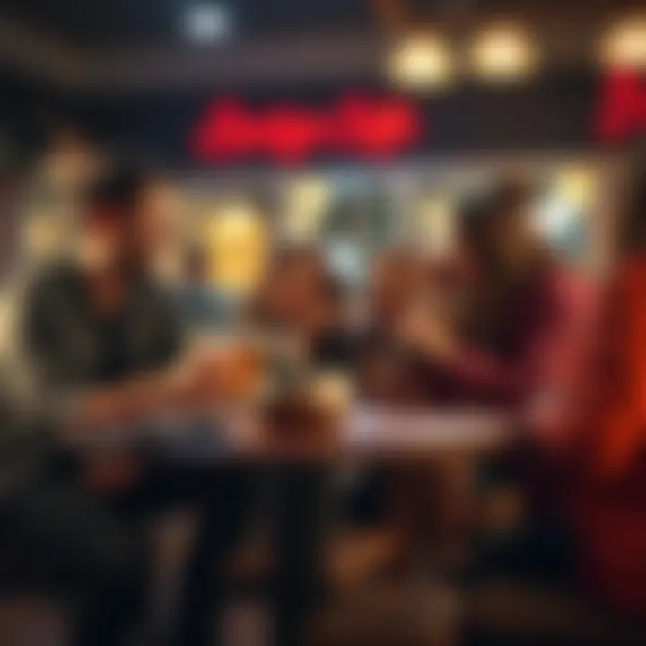 A group of friends sharing a laugh over a spilled drink at a cafe, highlighting funny moments in everyday situations.
