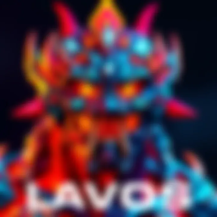 Lavos Prime Glow Up Design A vibrant depiction of Lavos showcasing its new design features with colorful aesthetics and detailed skin textures.