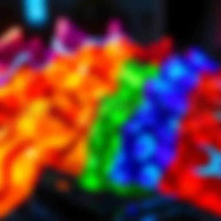 Lawless Event Holofoil Skins A display of colorful Holofoil skins from the Lawless Event, showcasing different colors and designs.