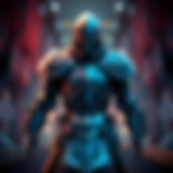 Stylish layered armor featuring the Coil and Arms pieces in a striking arrangement.