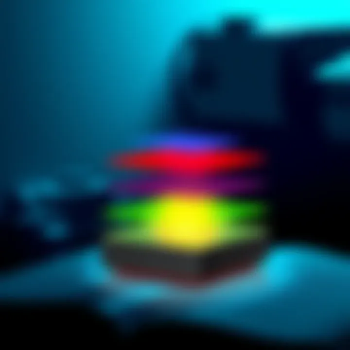 Illustration showing a layered approach to problem-solving with different colored layers symbolizing efficiency and strategy