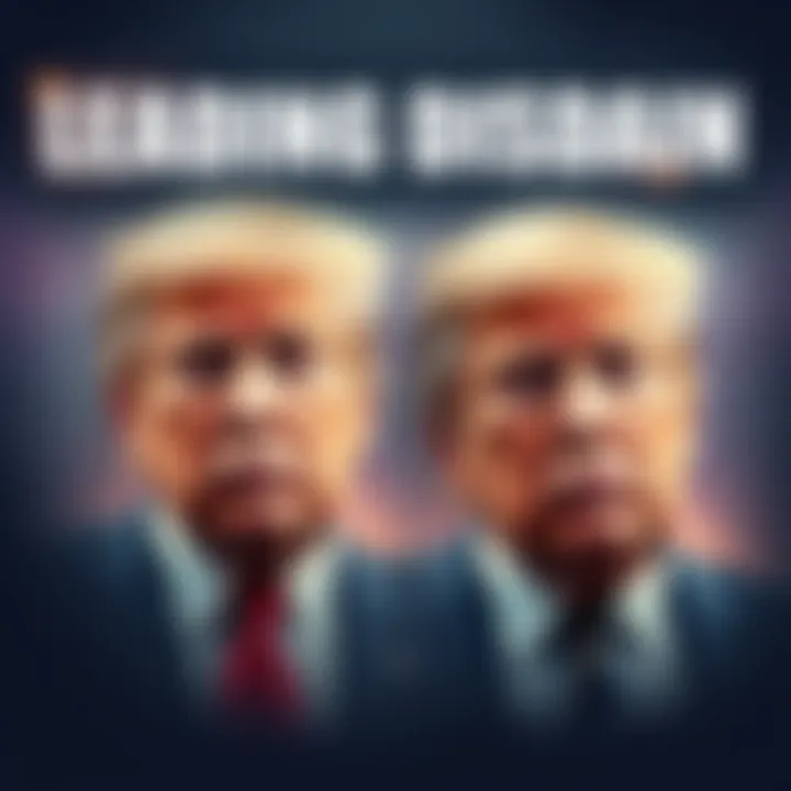 Leaders Facing Public Disdain Two political leaders with concerned expressions, surrounded by critical headlines and social media reactions, reflecting public sentiment