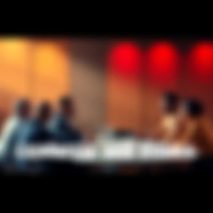 A group of diverse leaders discussing ethical leadership at a round table.