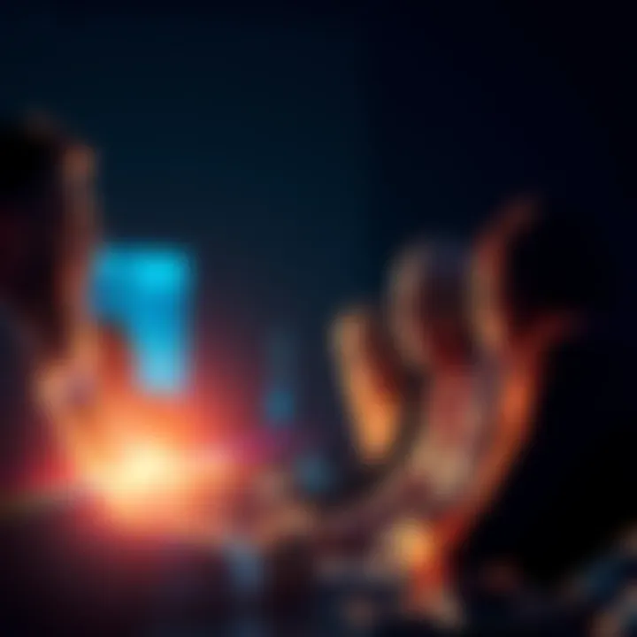 Leadership and Trust in Azuria A diverse group of leaders discussing strategies for the future of Azuria, highlighting trust and collaboration.