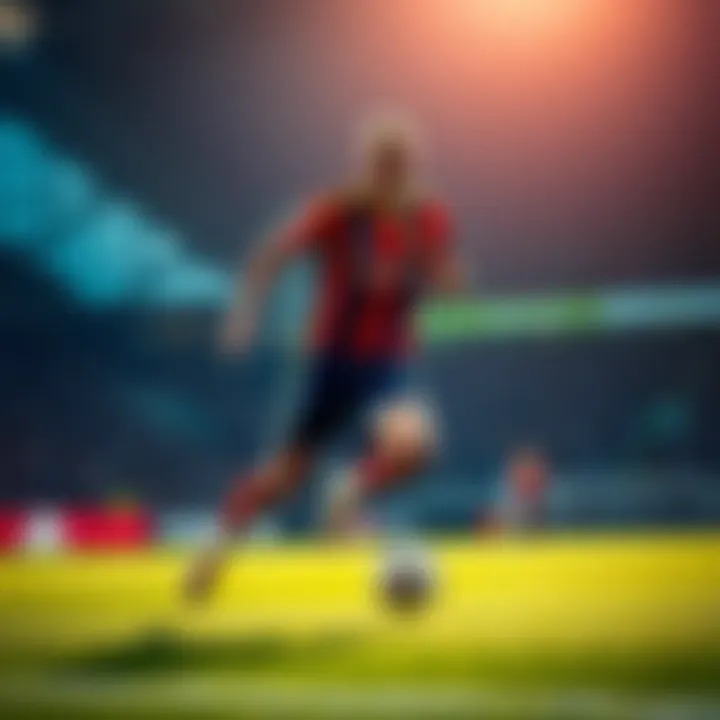 A league player running with the ball during a match, showcasing effort and concentration after returning from injury