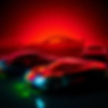 Silhouettes of various cars rumored to be leaked from game files