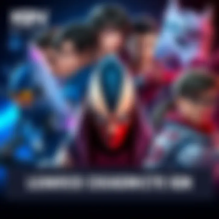 A collage of newly revealed character designs from popular video games, featuring diverse styles and vibrant colors.