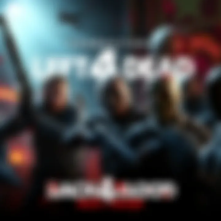 Characters from Left 4 Dead interacting in the world of Back 4 Blood, showcasing their unique skills and personalities.