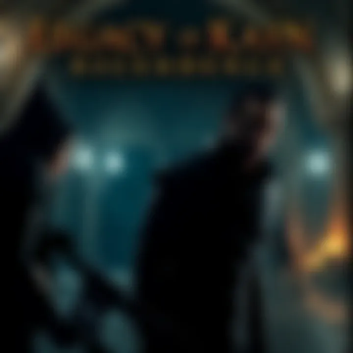 A screenshot from the Legacy of Kain: Ascendence trailer showing characters in a dark, gothic setting with action elements.