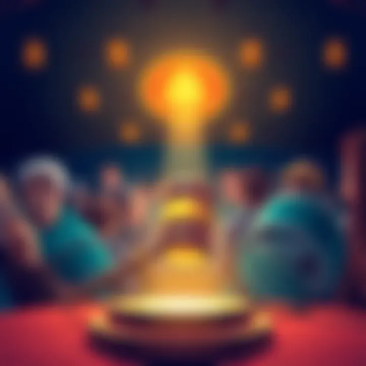 Illustration showing fans anxiously looking at a gavel and a movie reel symbolizing the legal struggle over intellectual property rights.