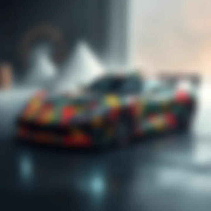 The Legendary J358 showcasing its striking applied camo design in various colors.
