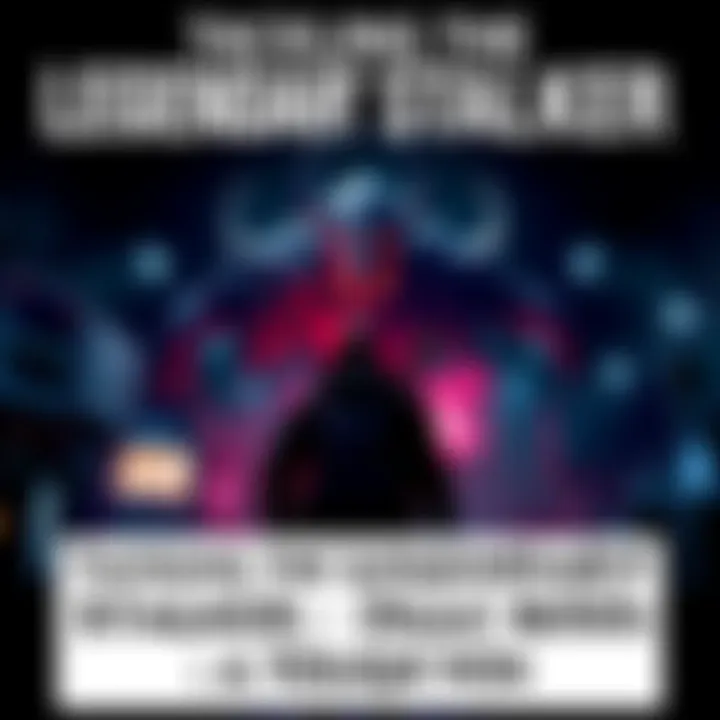 A player character preparing to battle the Legendary Stalker boss in a dark gaming environment with intense lighting effects.