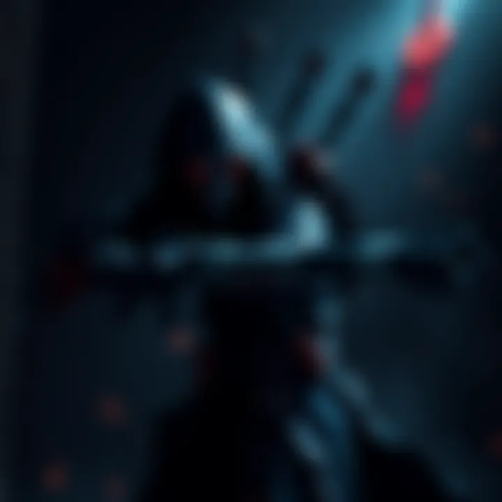 A player character dressed as the Legendary Stalker wielding a weapon in a dark environment, showcasing intense gameplay action in Lies of P.