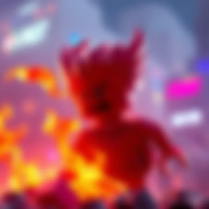 LEGO Fire Tornado Emote Issue Visual of the Fire Tornado emote as it appears in the LEGO Pass collection, showing the glitch where it doesn't display under filters