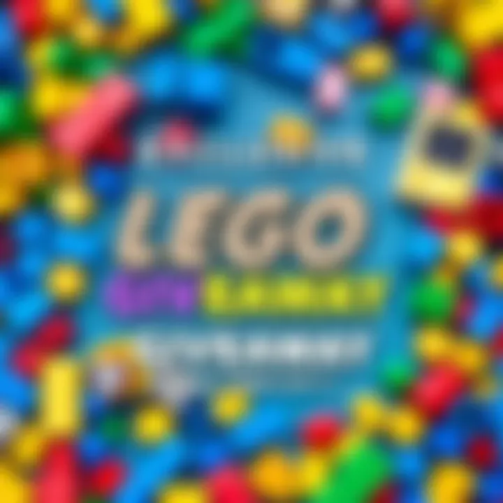 Colorful graphic announcing a giveaway for free Steam keys for Lego games with a playful Lego background