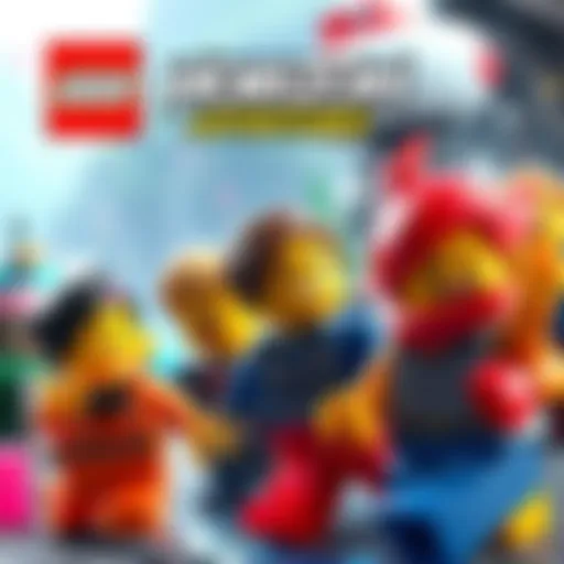 Colorful Lego characters laughing and exploring a vibrant world in Lego Horizon Adventures