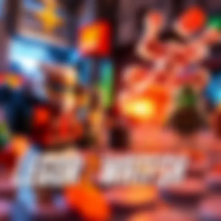 LEGO characters from Overwatch 2 in action during a stop-motion animation battle