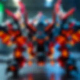 Lego Starscourge Radahn Model A detailed view of the Lego Starscourge Radahn creation with vibrant colors and intricate design, showcasing its impressive features.