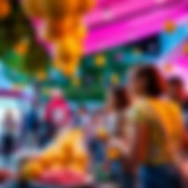 People enjoying fun activities and tasting lemon-flavored treats at the Saturday Lemon event