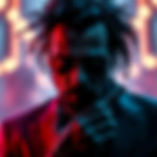 Lenny Kravitz portraying the villain Bawma in the new 007 trailer, showcasing a dramatic scene with dark colors and intense expressions.