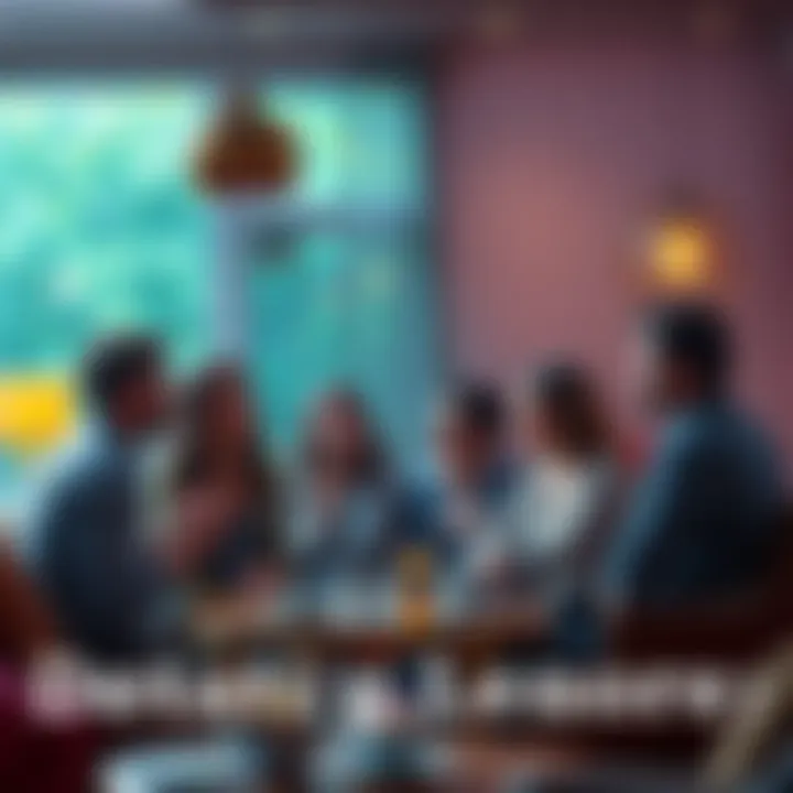 A group of people engaging in a heated debate about Lenore's character and her relationship with Hector in a cozy setting.