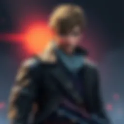 Leon wearing his signature outfit from the franchise, showcasing his style and character